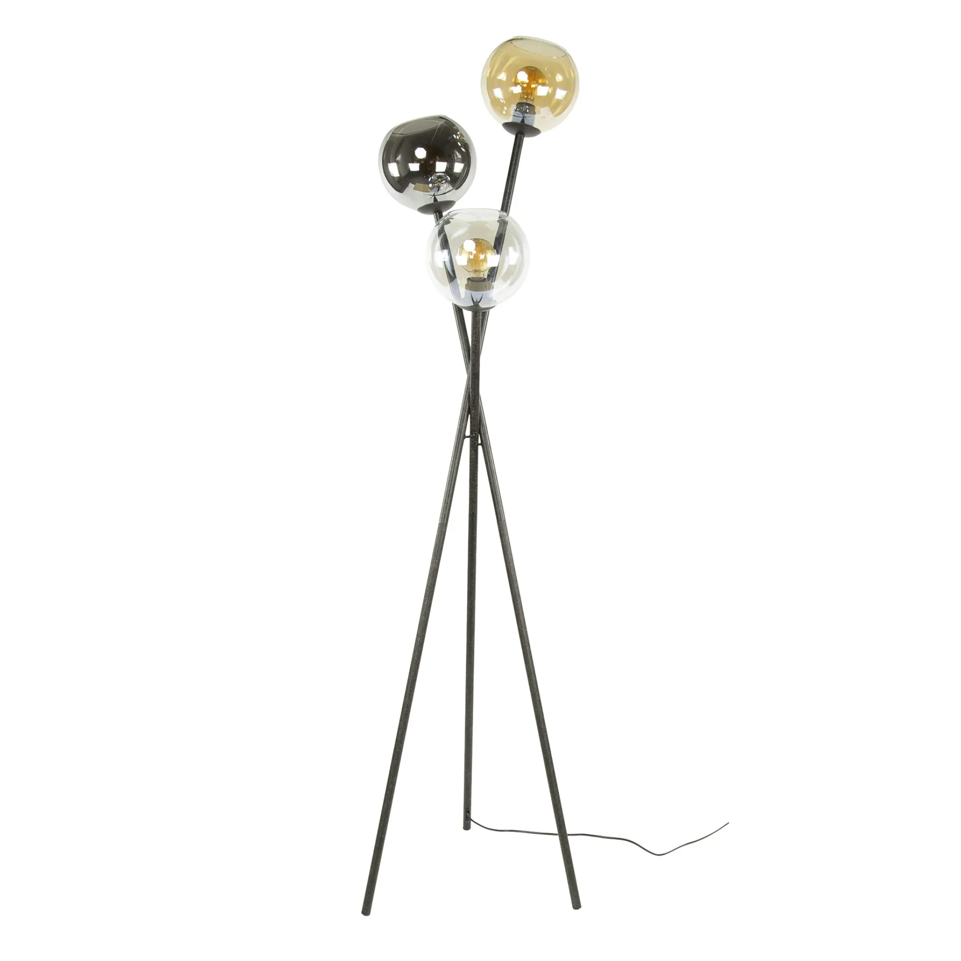 Lampadaire design en verre – torche 3 couleurs NIAGARA