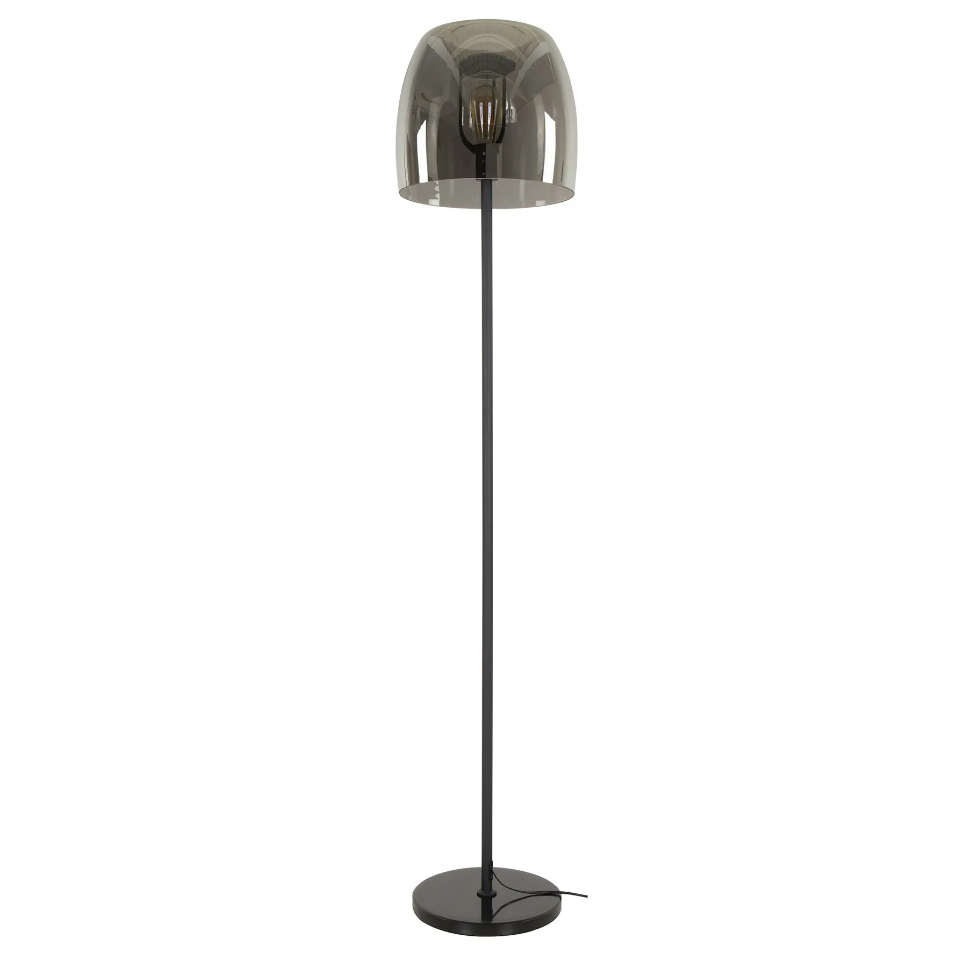 Lampadaire en verre fumé gris NIAGARA