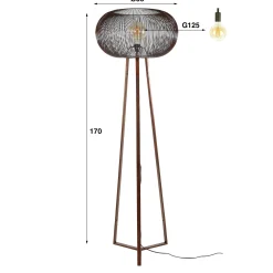 Lampadaire filaire sur trépied RALF