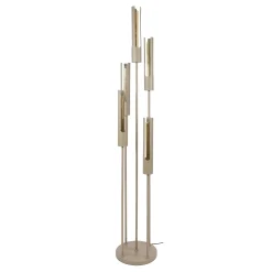 Lampadaire métal beige 5 tubes RALF