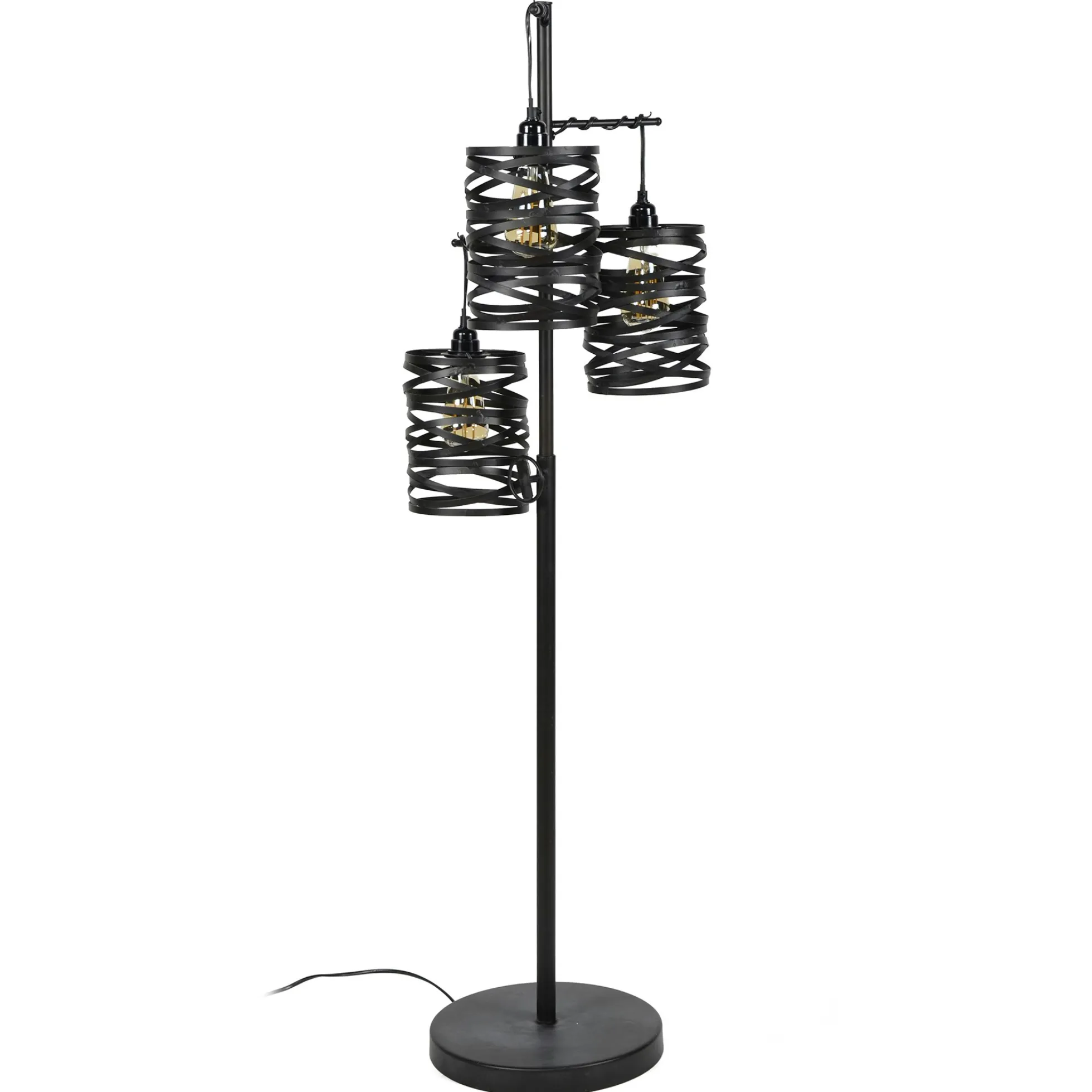 Lampadaire ruban 3 abat-jours RALF