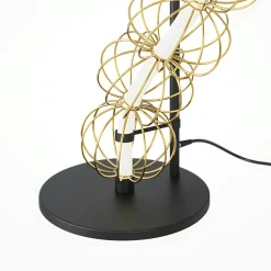 Lampadaire salon design – guirlande métal doré EDEN