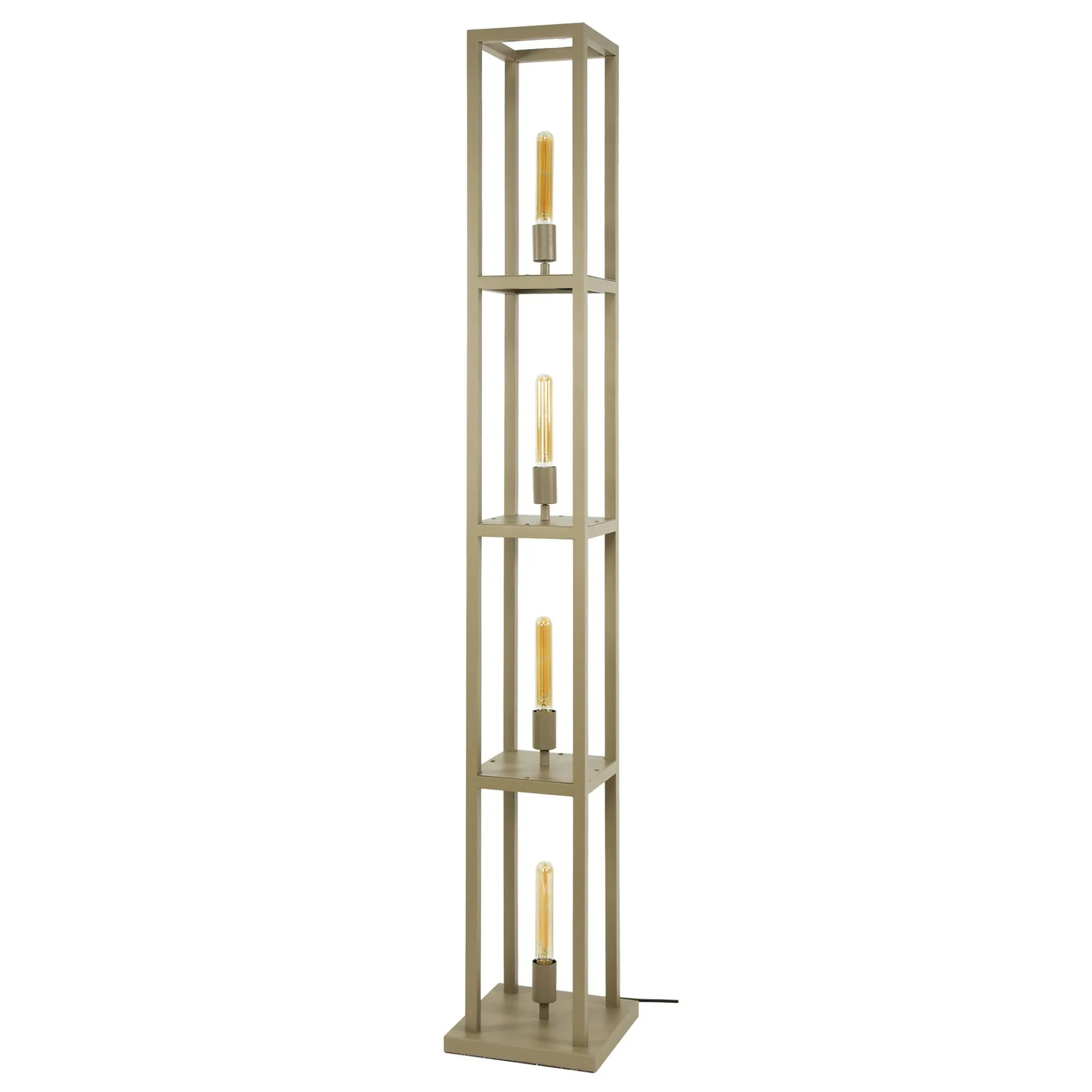 Lampadaire tour beige style moderne, 4 ampoules TRIBECA