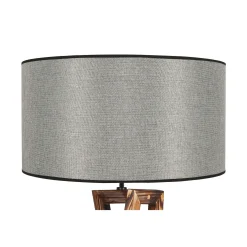 Lampadaire trépied croisé abat-jour gris 150 cm KILIS