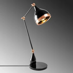 Lampe articulée design noir & cuivre, style moderne chic SILE