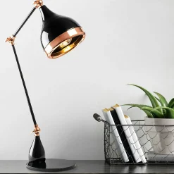 Lampe articulée design noir & cuivre, style moderne chic SILE