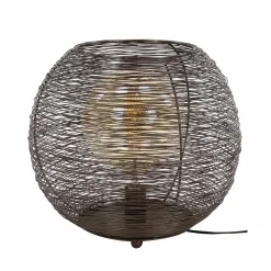 Lampe boule noire filaire D 40 cm NOVA