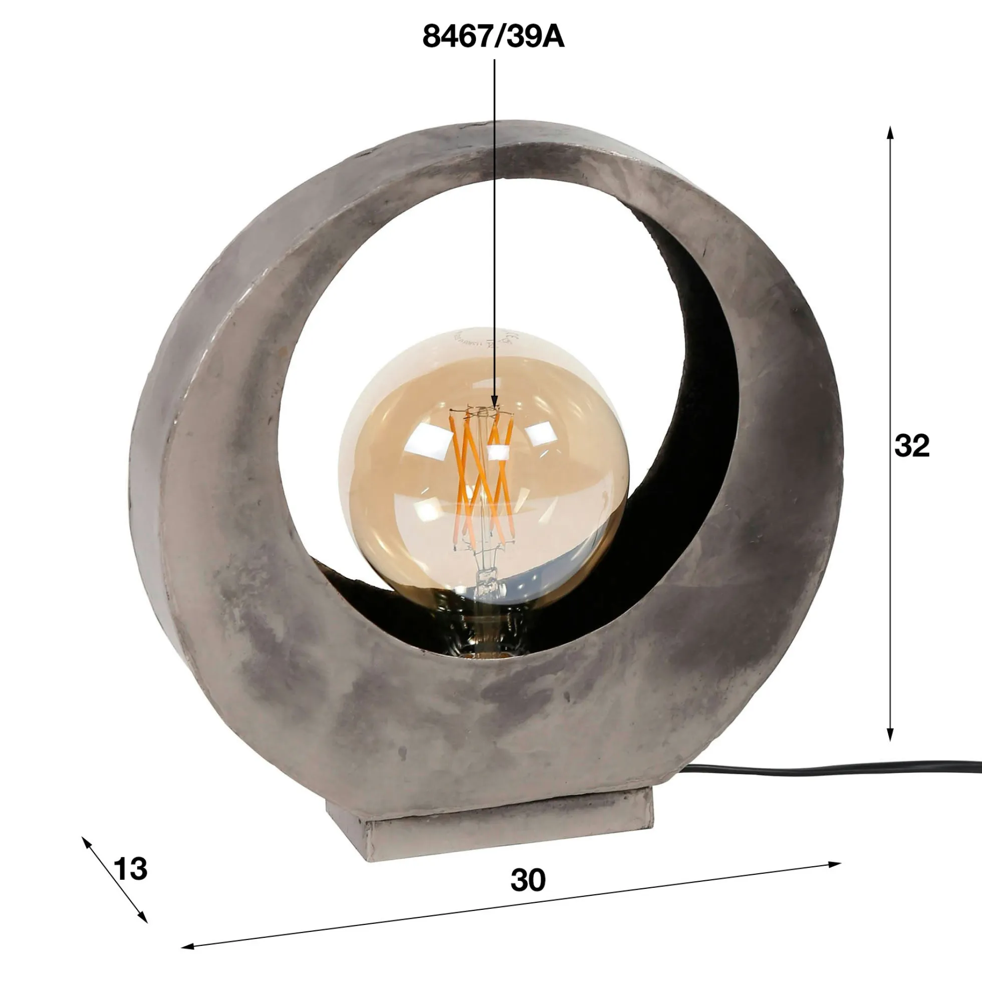 Lampe décorative lune TRIBECA