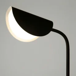 Lampe de chevet noire design - abat-jour plié LENORE