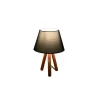 Lampe de chevet trépied moderne, abat-jour anthracite KILIS