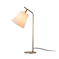 Lampe de chevet vintage, abat-jour écru orientable ZURICH