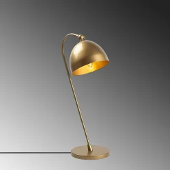 Lampe de chevet vintage cuivrée, abat-jour rond orientable SILE