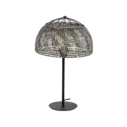 Lampe de salon avec abat-jour effet maille TRIBECA