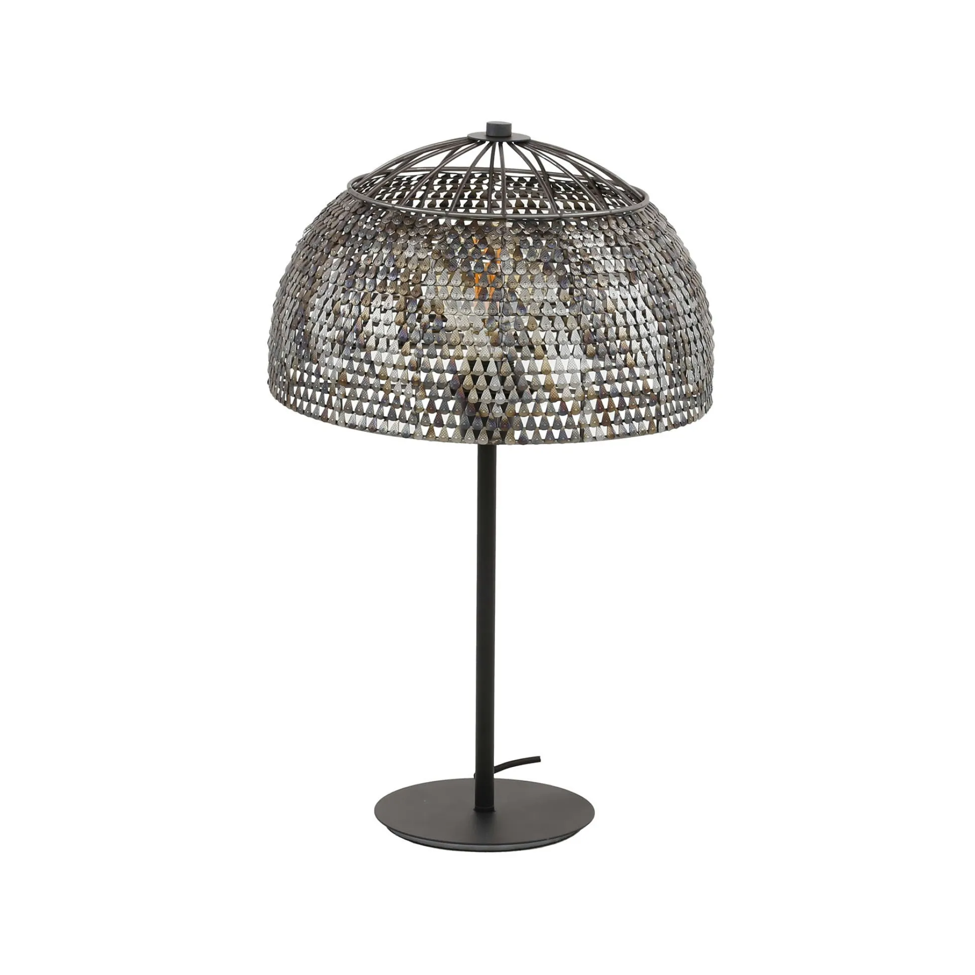 Lampe de salon avec abat-jour effet maille TRIBECA