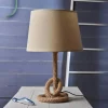 Lampe de salon corde nouée