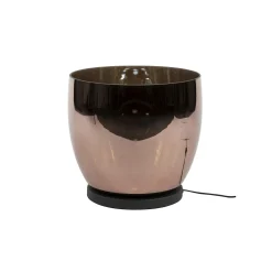 Lampe de salon moderne avec vasque en verre cuivré 32 cm NIAGARA