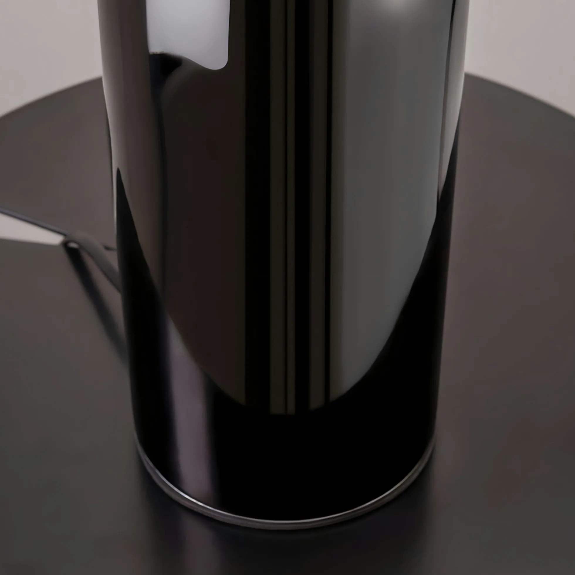 Lampe de salon noire rétro – verre et céramique WINDER