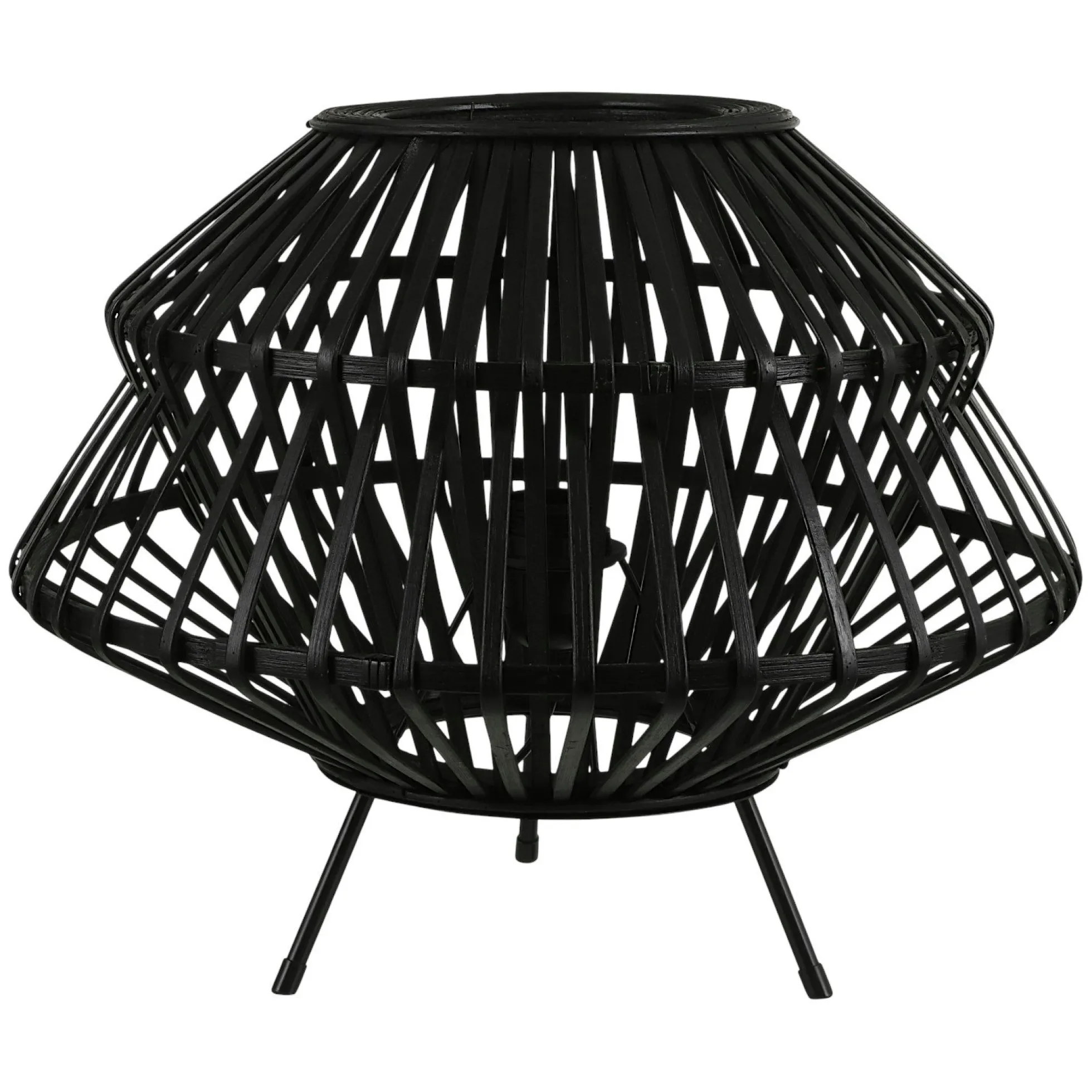 Lampe de table filaire métal noir D 41 cm