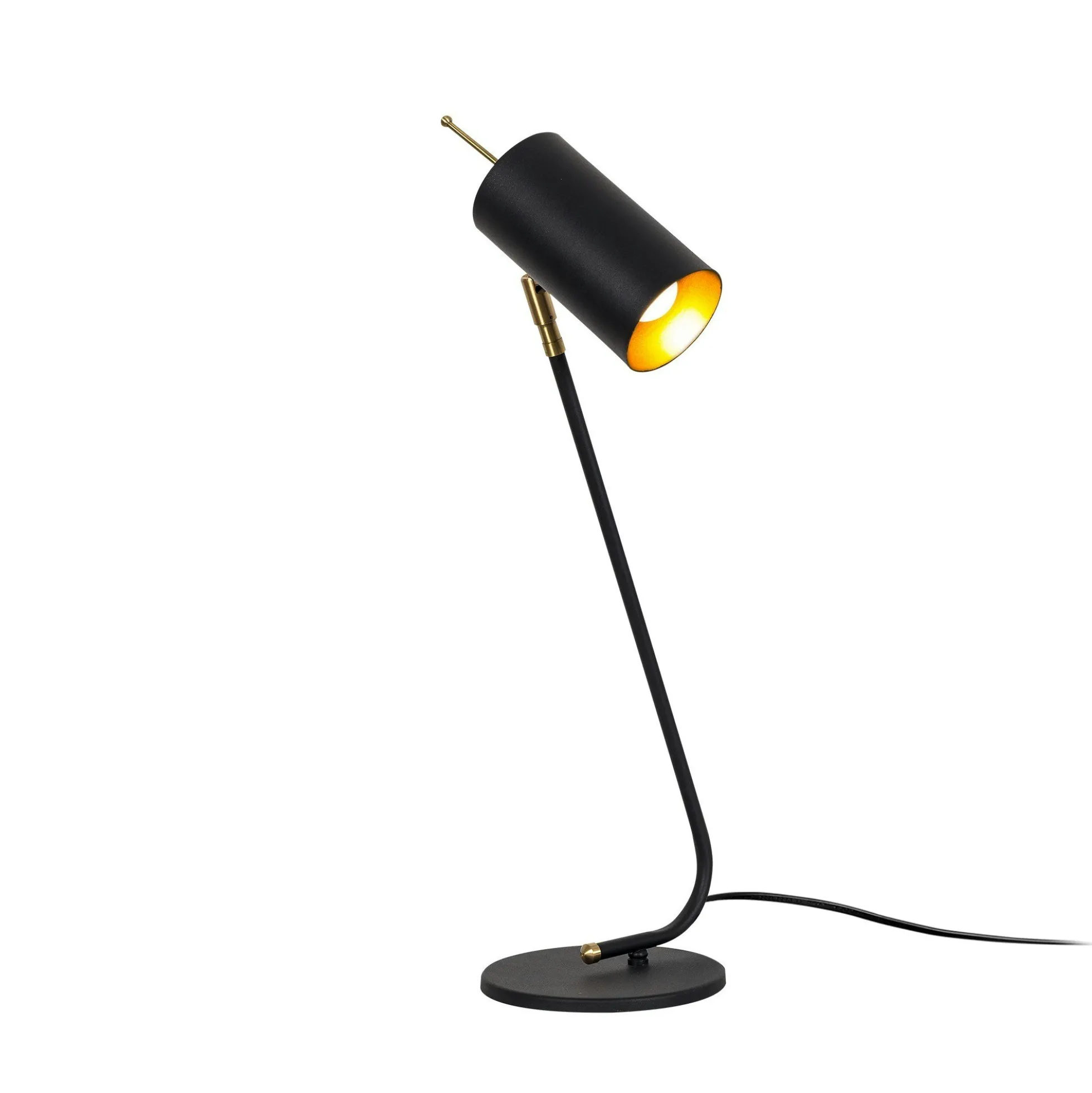 Lampe de table noire, abat-jour orientable moderne chic SFAX