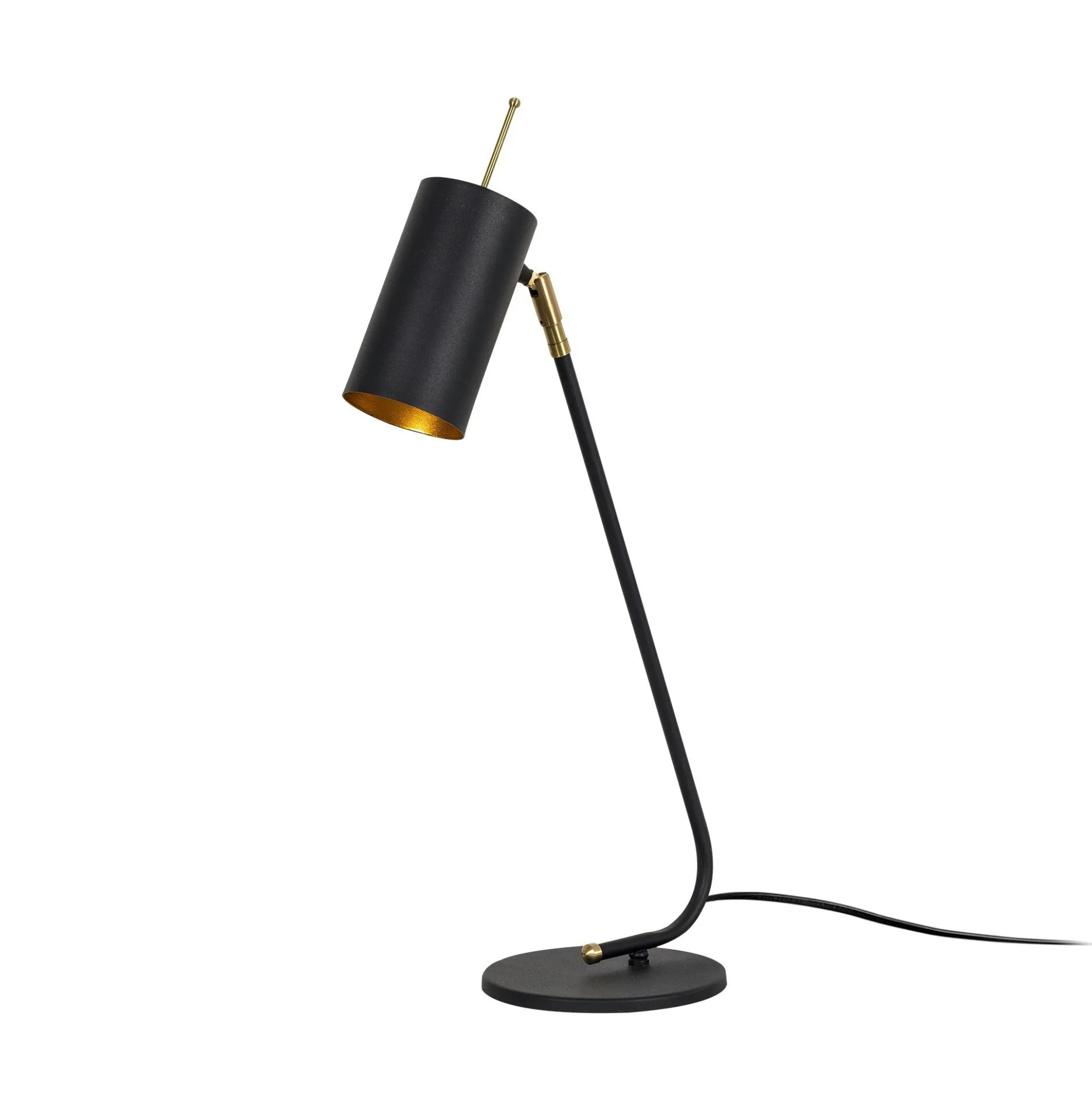Lampe de table noire, abat-jour orientable moderne chic SFAX