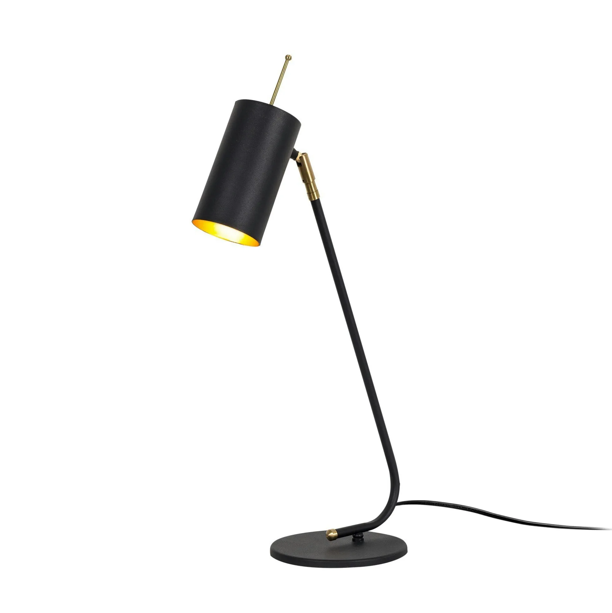 Lampe de table noire, abat-jour orientable moderne chic SFAX