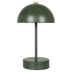 Lampe de table rechargeable en métal vert SILE
