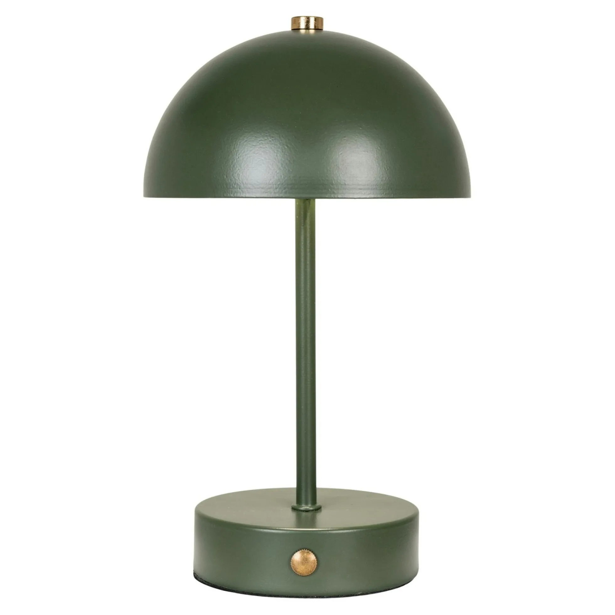 Lampe de table rechargeable en métal vert SILE