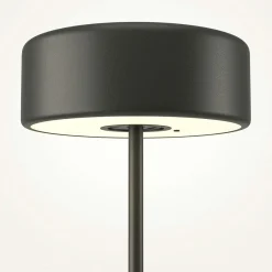 Lampe de table rechargeable noire - style design ALMA