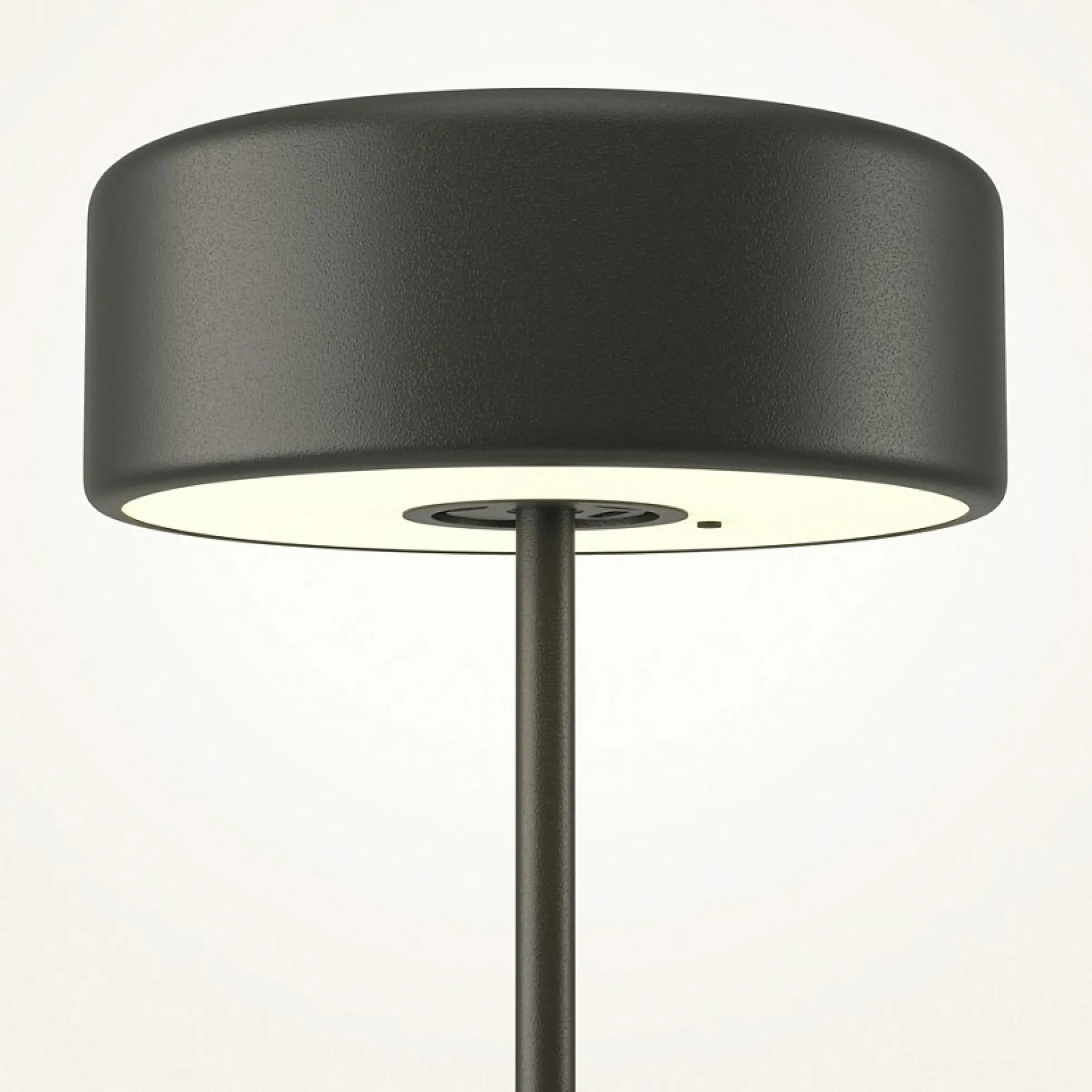 Lampe de table rechargeable noire - style design ALMA