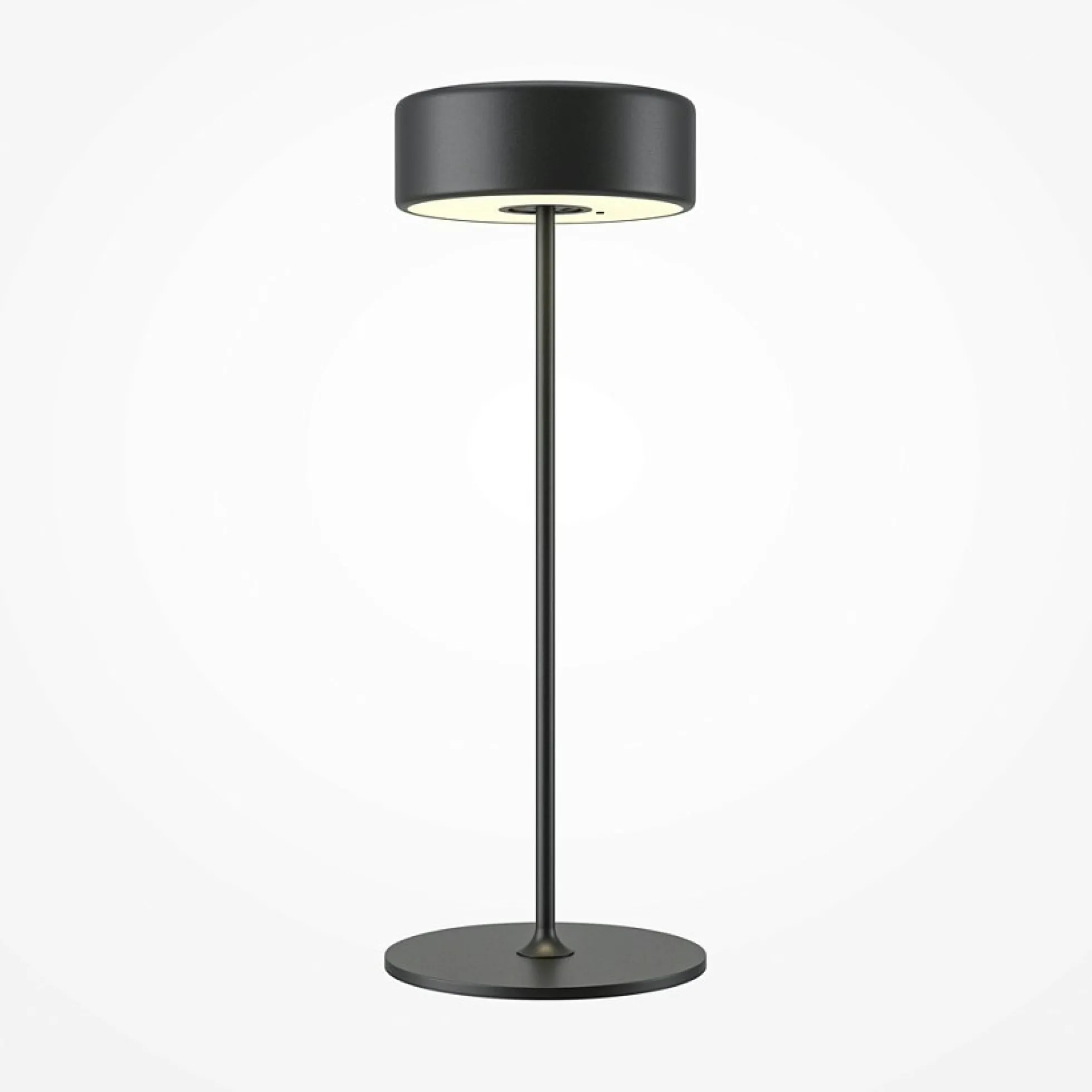 Lampe de table rechargeable noire - style design ALMA