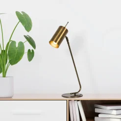 Lampe de table vintage, abat-jour tube orientable SFAX