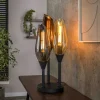 Lampe en verre design, 3 abat-jour torches NIAGARA