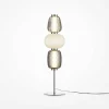 Lampe à poser argent LED – abat‑jour verre bijoux SYCOMORE