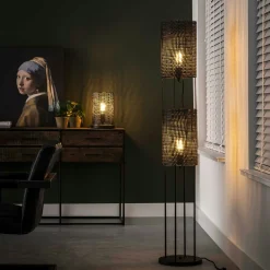 Lampe à poser contemporaine effet maille TRIBECA