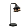 Lampe à poser design noir & cuivre, abat-jour orientable SILE