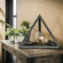 Lampe à poser industrielle forme pyramide RALF