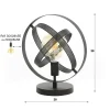 Lampe à poser industrielle forme globe RALF