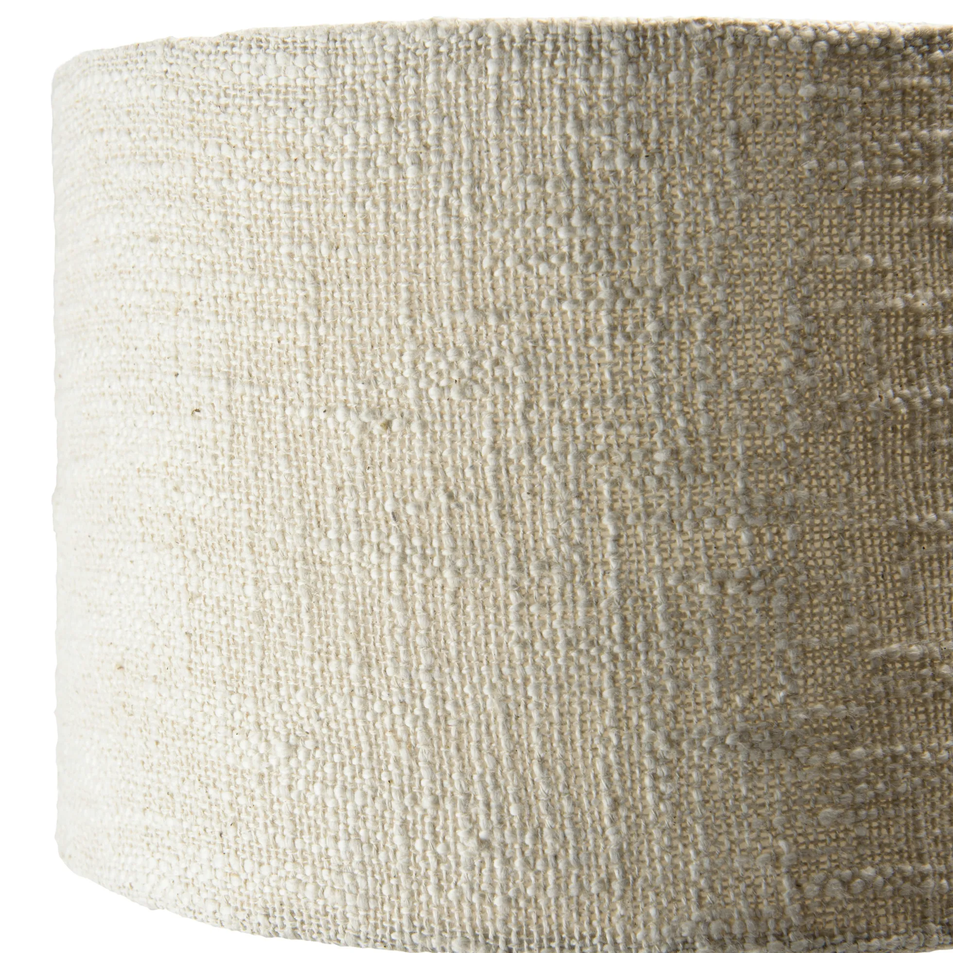 Lampe à poser manguier antique abat-jour en tissu beige TOSCA