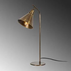 Lampe à poser vintage finition cuivrée, tête orientable SILE