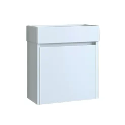 Lave-mains suspendu blanc 1 porte LUA