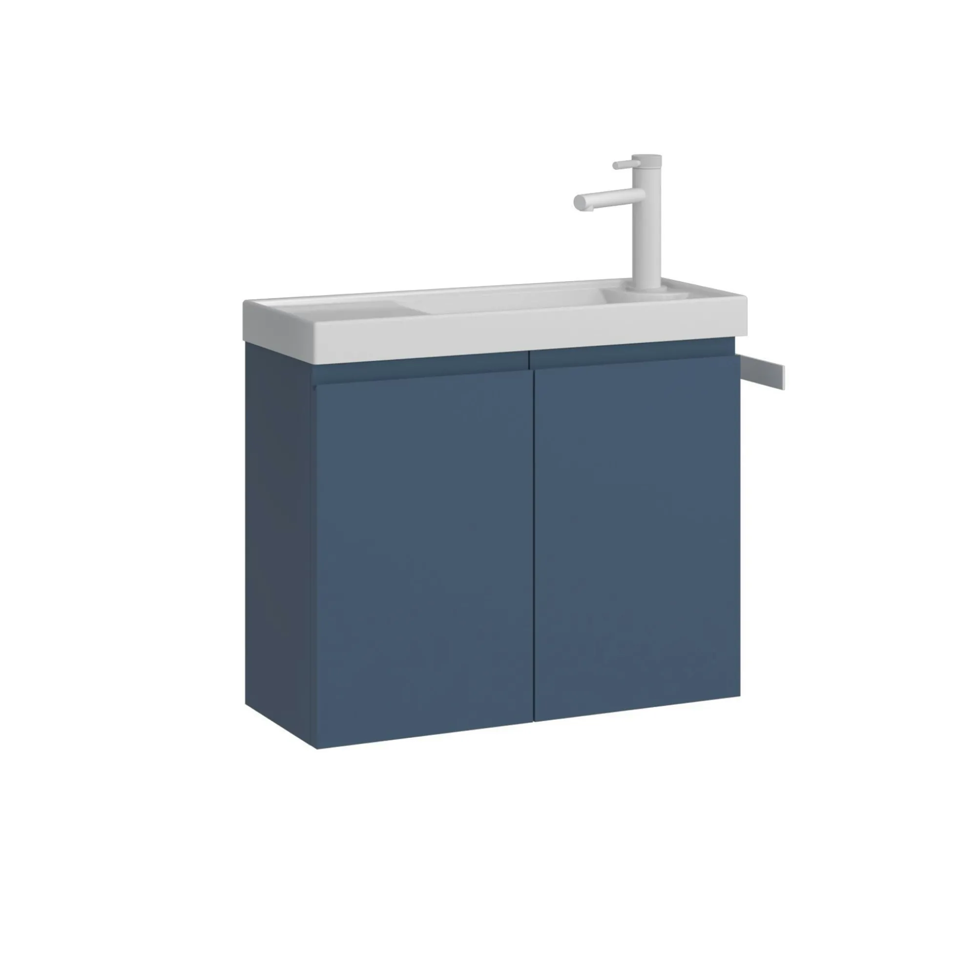 Lave-mains suspendu 60 cm bleu 2 portes IRIS