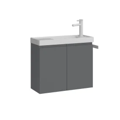 Lave-mains suspendu 60 cm gris 2 portes IRIS