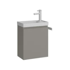 Lave-main suspendu taupe 1 porte IRIS