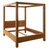 Lit baldaquin cadre 180 cm en bois – style naturel VERBIER