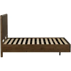 Lit 2 places bois recyclé brun 140 cm QUEENSTOWN