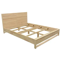 Lit 2 places Hévéa pour couchage 160x200 167x217x97cm BALTIC