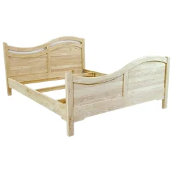 Lit 2 places Vague Hévéa pour couchage 180x200 193x210x94cm MAORI