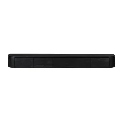 Long meuble TV suspendu bois noir 280 cm AREZZO