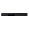 Long meuble TV suspendu bois noir 3 tiroirs 1 niche 240 cm AERA