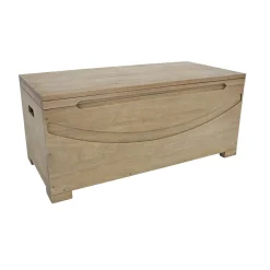 Lot de 2 bancs coffre Hévéa 100x45x45cm NIAGARA